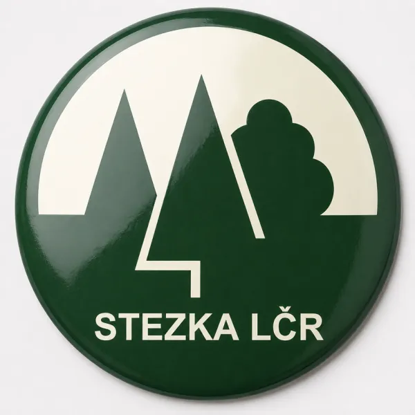 Smaltovaná cedule do lesa S-chko 21